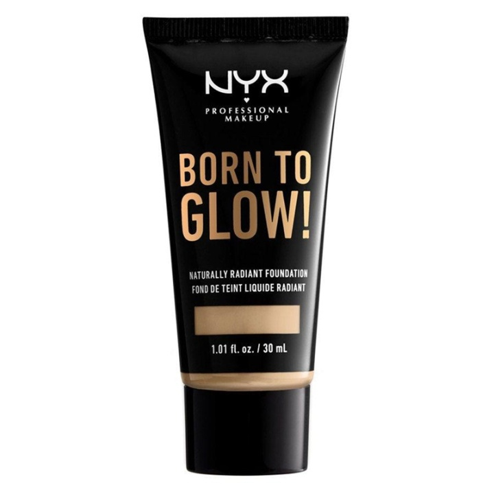 NYX Born To Glow Naturally Radiant Foundation 30ml - Nude i gruppen SKÖNHET & HÄLSA / Makeup / Basmakeup / Foundation hos TP E-commerce Nordic AB (A12355)