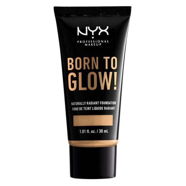 NYX Born To Glow Naturally Radiant Foundation 30ml - True Beige i gruppen SKÖNHET & HÄLSA / Makeup / Basmakeup / Foundation hos TP E-commerce Nordic AB (A12357)