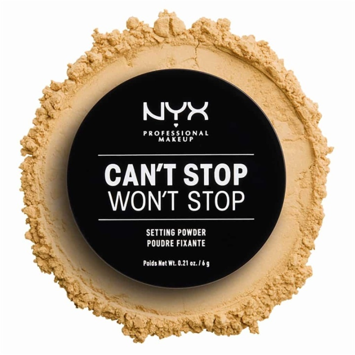 NYX PROF. MAKEUP Cant Stop Wont Stop Setting Powder - Banana i gruppen SKÖNHET & HÄLSA / Makeup / Basmakeup / Puder hos TP E-commerce Nordic AB (A12361)