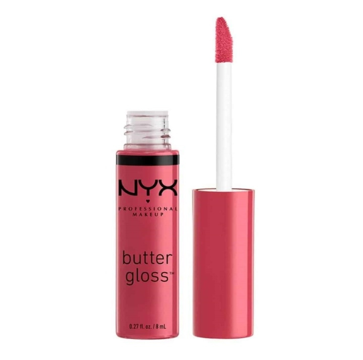 NYX PROF. MAKEUP Butter Lip Gloss - Strawberry Cheesecake i gruppen SKÖNHET & HÄLSA / Makeup / Läppar / Läppglans & Plumper hos TP E-commerce Nordic AB (A12399)