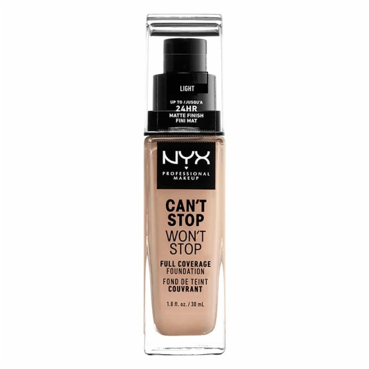 NYX PROF. MAKEUP Cant Stop Wont Stop Foundation - Light i gruppen SKÖNHET & HÄLSA / Makeup / Basmakeup / Foundation hos TP E-commerce Nordic AB (A12417)