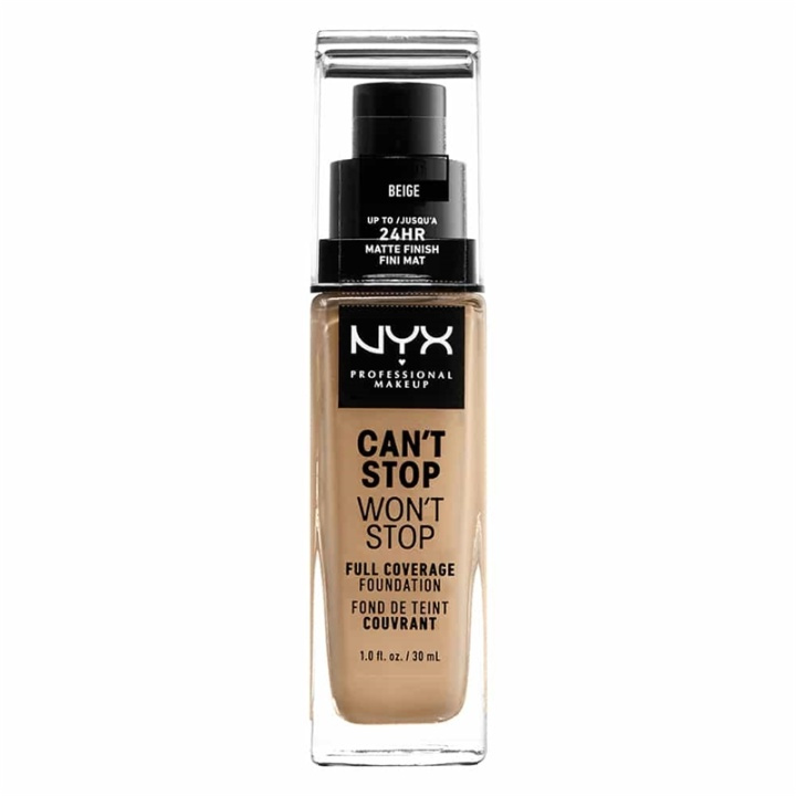 NYX PROF. MAKEUP Cant Stop Wont Stop Foundation - Beige i gruppen SKÖNHET & HÄLSA / Makeup / Basmakeup / Foundation hos TP E-commerce Nordic AB (A12419)