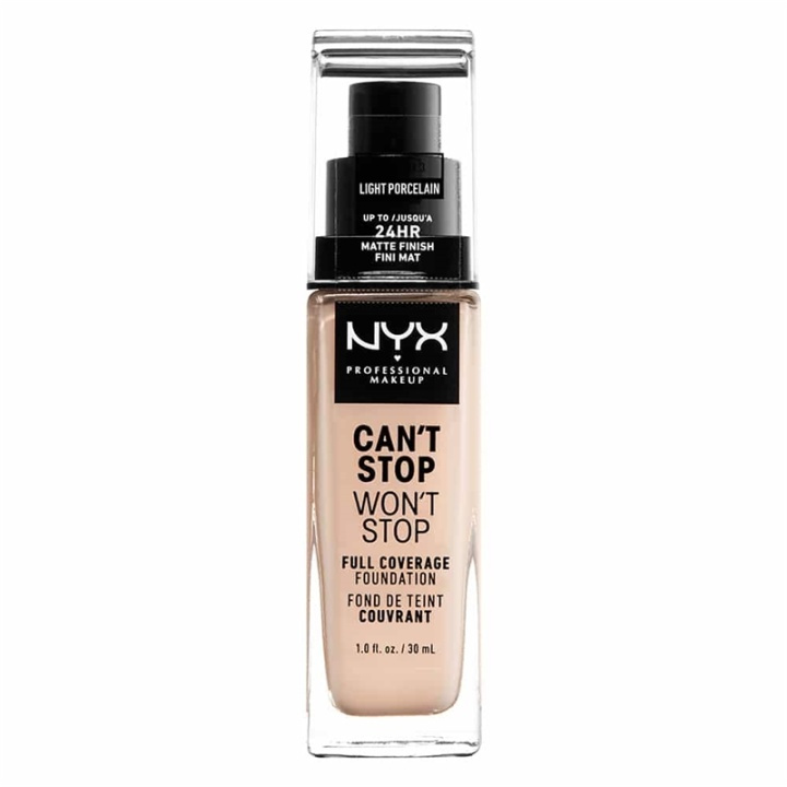 NYX PROF. MAKEUP Can\'t Stop Won\'t Stop Foundation - Light Porcelain i gruppen SKÖNHET & HÄLSA / Makeup / Basmakeup / Foundation hos TP E-commerce Nordic AB (A12421)