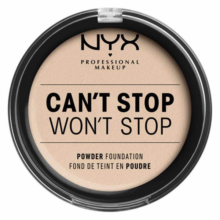 NYX PROF. MAKEUP Cant Stop Wont Stop Powder Foundation - Fair i gruppen SKÖNHET & HÄLSA / Makeup / Basmakeup / Foundation hos TP E-commerce Nordic AB (A12433)