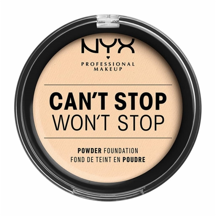 NYX PROF. MAKEUP Cant Stop Wont Stop Powder Foundation - Pale i gruppen SKÖNHET & HÄLSA / Makeup / Basmakeup / Foundation hos TP E-commerce Nordic AB (A12436)