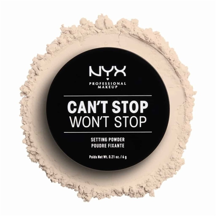 NYX PROF. MAKEUP Cant Stop Wont Stop Setting Powder - Light i gruppen SKÖNHET & HÄLSA / Makeup / Basmakeup / Puder hos TP E-commerce Nordic AB (A12439)