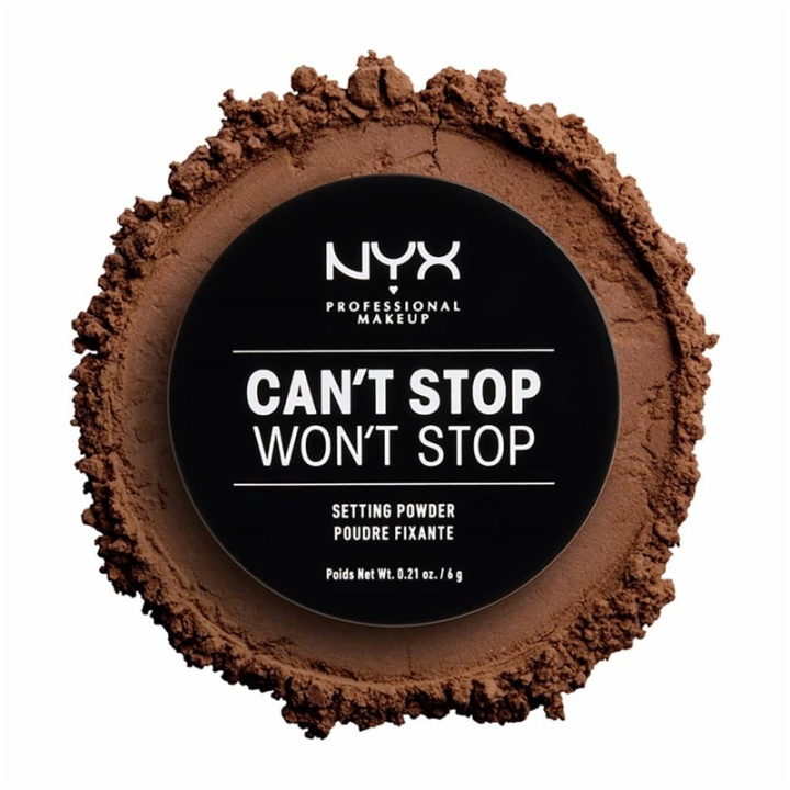 NYX PROF. MAKEUP Cant Stop Wont Stop Setting Powder - Deep i gruppen SKÖNHET & HÄLSA / Makeup / Basmakeup / Puder hos TP E-commerce Nordic AB (A12440)