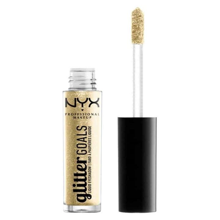 NYX PROF. MAKEUP Glitter Goals Liquid Eyeshadow - Industrial Beam i gruppen SKÖNHET & HÄLSA / Makeup / Ögon & Ögonbryn / Ögonskuggor hos TP E-commerce Nordic AB (A12495)