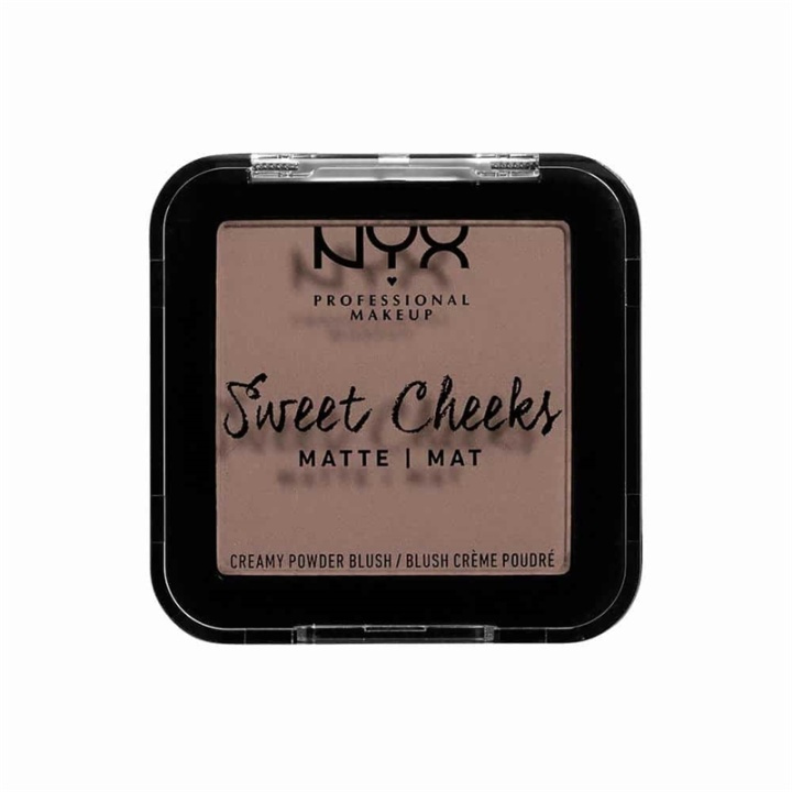NYX PROF. MAKEUP Sweet Cheeks Creamy Matte Powder Blush - So Taupe i gruppen SKÖNHET & HÄLSA / Makeup / Basmakeup / Rouge / Bronzer hos TP E-commerce Nordic AB (A12584)