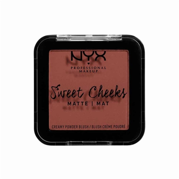 NYX PROF. MAKEUP Sweet Cheeks Creamy Matte Powder Blush - Totally Chill i gruppen SKÖNHET & HÄLSA / Makeup / Basmakeup / Rouge / Bronzer hos TP E-commerce Nordic AB (A12586)