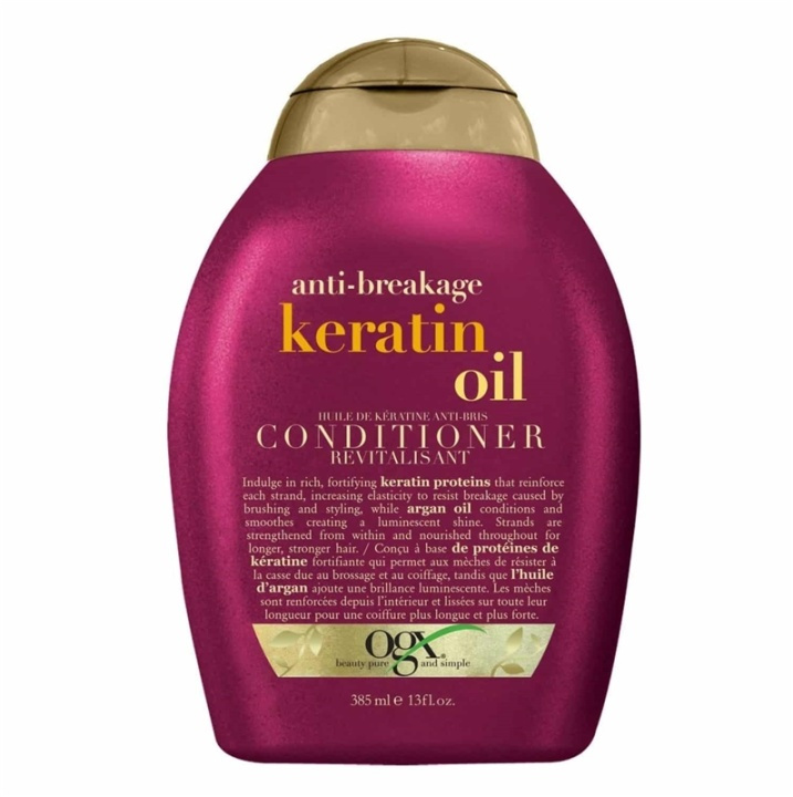 OGX Anti Breakage Keratin Oil Conditioner 385ml i gruppen SKÖNHET & HÄLSA / Hår & Styling / Hårvårdsprodukter / Balsam hos TP E-commerce Nordic AB (A12603)