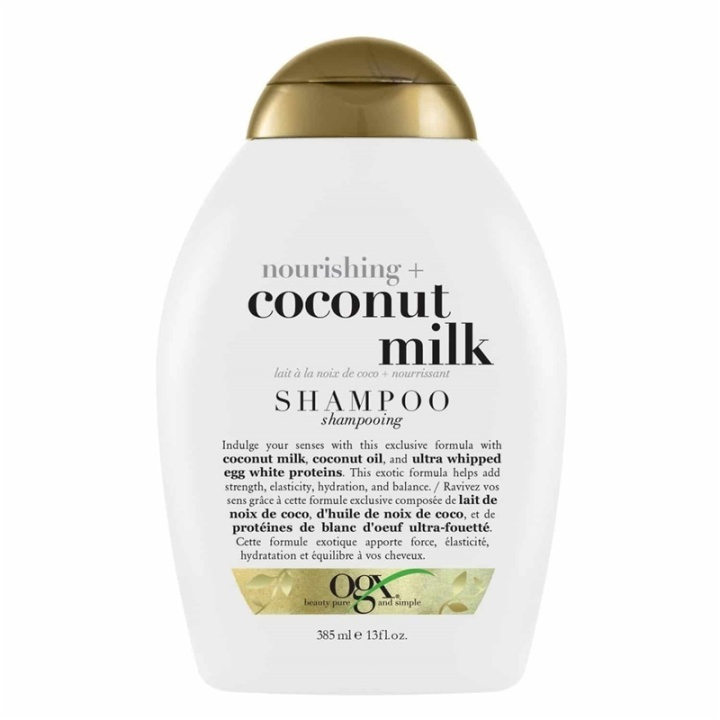 OGX Nourishing Coconut Milk Shampoo 385ml i gruppen SKÖNHET & HÄLSA / Hår & Styling / Hårvårdsprodukter / Schampo hos TP E-commerce Nordic AB (A12606)