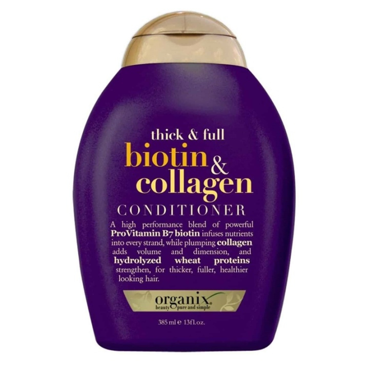 OGX Thick & Full Biotin & Collagen Conditioner 385ml i gruppen SKÖNHET & HÄLSA / Hår & Styling / Hårvårdsprodukter / Balsam hos TP E-commerce Nordic AB (A12608)
