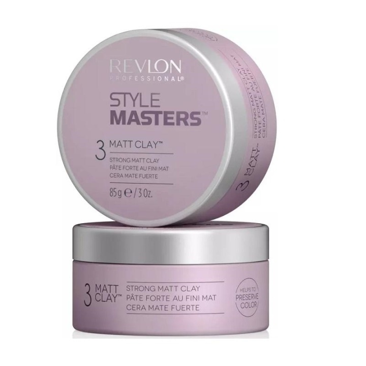 Revlon Style Masters 3 - Strong Matt Clay 85g i gruppen SKÖNHET & HÄLSA / Hår & Styling / Hårstylingprodukter / Hårvax hos TP E-commerce Nordic AB (A12884)