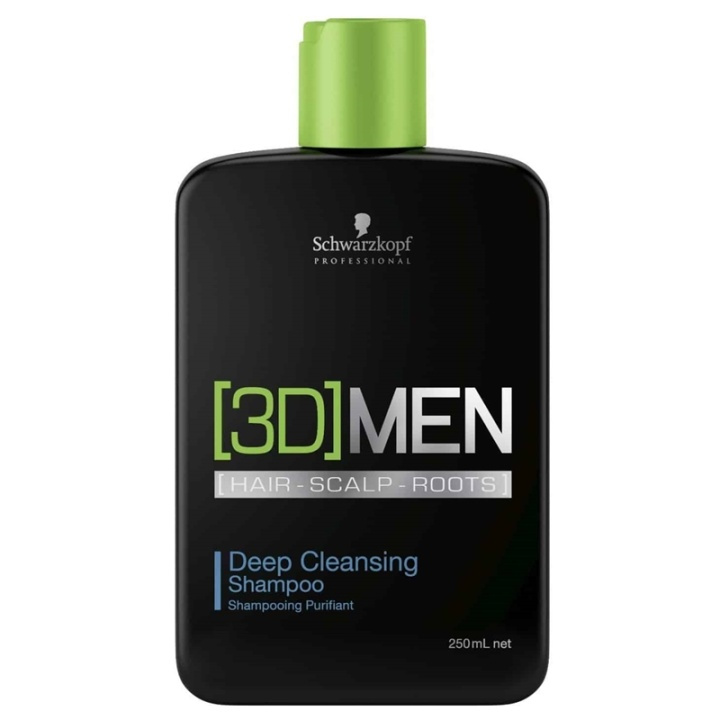 Schwarzkopf 3D Men Deep Cleansing Shampoo 250ml i gruppen SKÖNHET & HÄLSA / Hår & Styling / Hårvårdsprodukter / Schampo hos TP E-commerce Nordic AB (A12951)