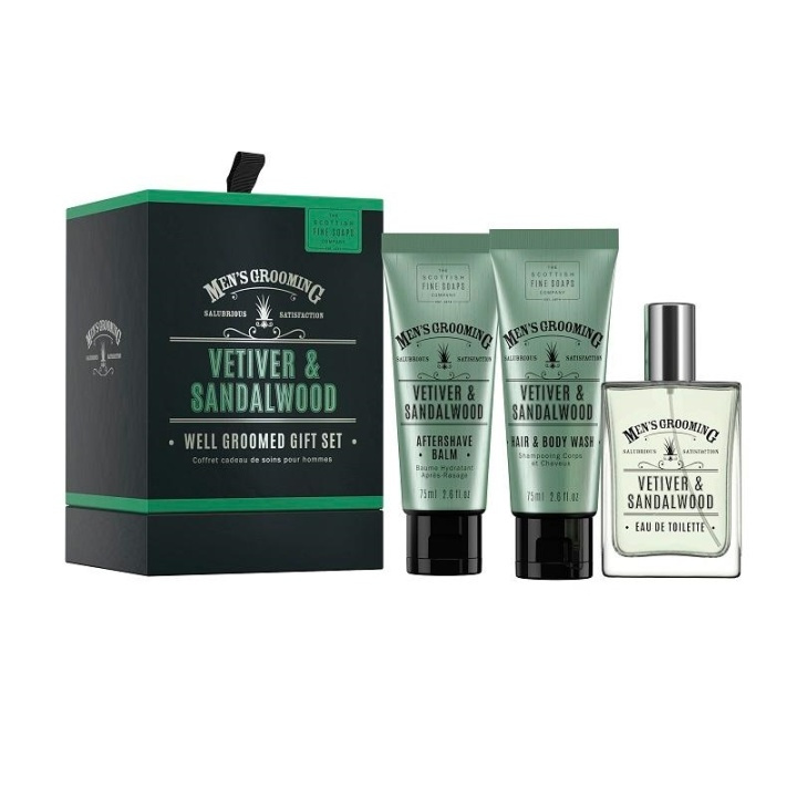 Giftset Scottish Fine Soaps Thistle & Black Pepper Well Groomed Gift Set i gruppen SKÖNHET & HÄLSA / Presentkit / Presentkit För Honom hos TP E-commerce Nordic AB (A13051)