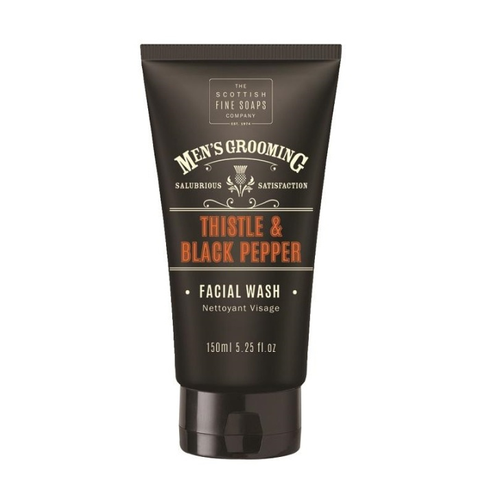 Scottish Fine Soaps Thistle & Black Pepper Facial Wash 150ml Tube i gruppen SKÖNHET & HÄLSA / Hudvård / Ansiktsvård / Rengöring hos TP E-commerce Nordic AB (A13071)