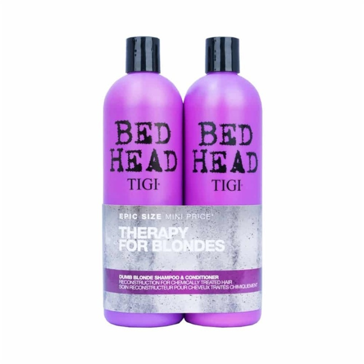TIGI Bed Head Dumb Blonde Tweens 2x750ml i gruppen SKÖNHET & HÄLSA / Hår & Styling / Hårvårdsprodukter / Schampo hos TP E-commerce Nordic AB (A13090)