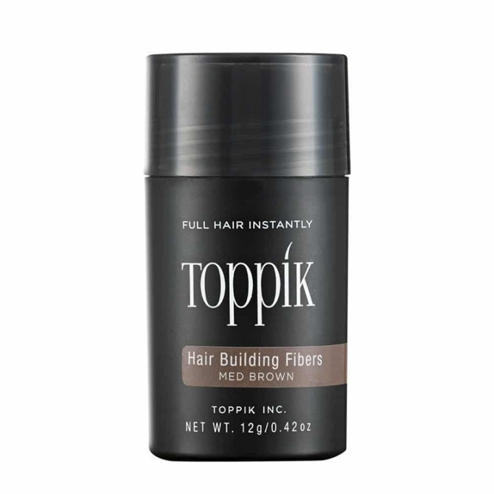 Toppik Hair Building Fibers Regular 12 g - Medium Brown i gruppen SKÖNHET & HÄLSA / Hår & Styling / Hårstylingprodukter / Volympulver hos TP E-commerce Nordic AB (A13101)