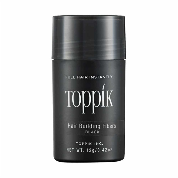 Toppik Hair Building Fibers Regular 12g - Black i gruppen SKÖNHET & HÄLSA / Hår & Styling / Hårstylingprodukter / Volympulver hos TP E-commerce Nordic AB (A13103)