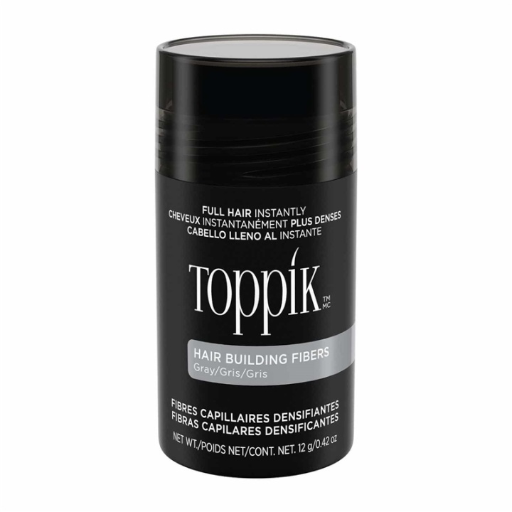Toppik Hair Building Fibers Regular 12g - Gray i gruppen SKÖNHET & HÄLSA / Hår & Styling / Hårstylingprodukter / Volympulver hos Teknikproffset Nordic AB (A13105)