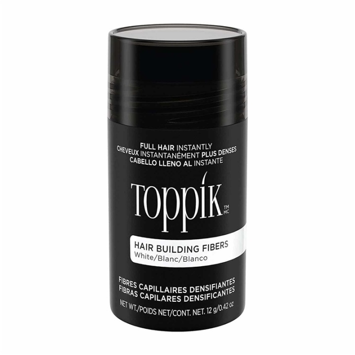 Toppik Hair Building Fibers Regular 12g - White i gruppen SKÖNHET & HÄLSA / Hår & Styling / Hårstylingprodukter / Volympulver hos TP E-commerce Nordic AB (A13108)