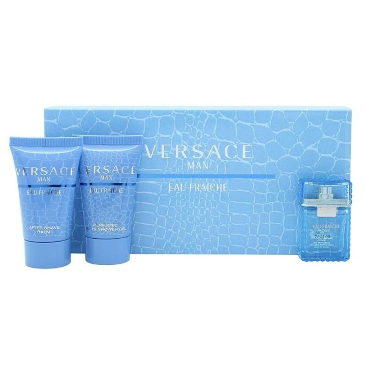 Giftset Versace Man Eau Fraiche Edt 5 ml Mini Set i gruppen SKÖNHET & HÄLSA / Doft & Parfym / Parfym / Parfymboxar hos TP E-commerce Nordic AB (A13131)