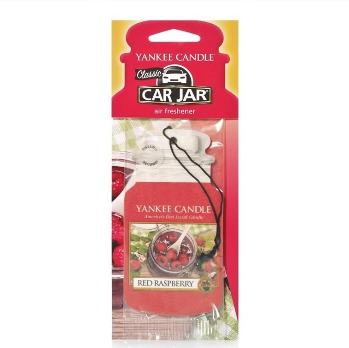 Yankee Candle Car Jar Air Freshener Red Raspberry i gruppen SKÖNHET & HÄLSA / Doft & Parfym / Övrig doft / Doftljus hos TP E-commerce Nordic AB (A13254)