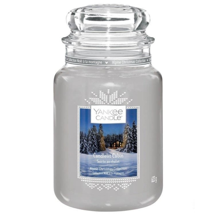 Yankee Candle Classic Large Candlelit Cabin 623g i gruppen SKÖNHET & HÄLSA / Doft & Parfym / Övrig doft / Doftljus hos TP E-commerce Nordic AB (A13258)