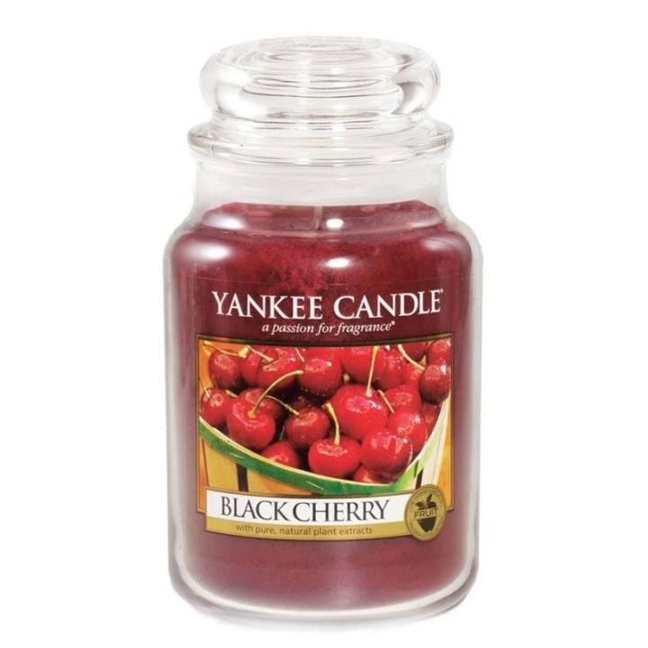 Yankee Candle Classic Large Jar Black Cherry 623g i gruppen SKÖNHET & HÄLSA / Doft & Parfym / Övrig doft / Doftljus hos TP E-commerce Nordic AB (A13262)