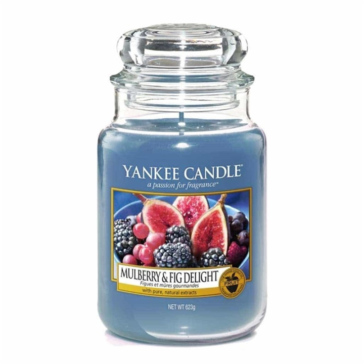 Yankee Candle Classic Large Mulberry & Fig Delight 623g i gruppen SKÖNHET & HÄLSA / Doft & Parfym / Övrig doft / Doftljus hos TP E-commerce Nordic AB (A13270)