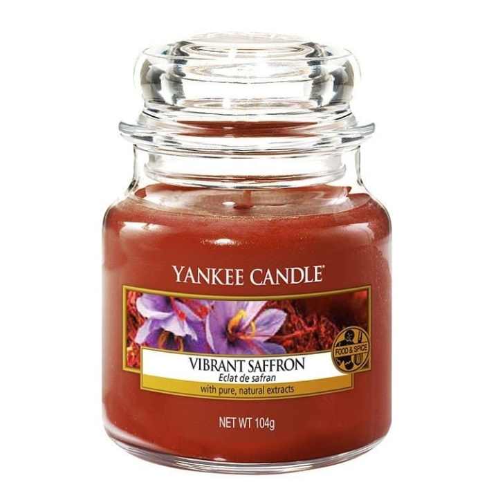 Yankee Candle Classic Medium Jar Vibrant Saffron 411g i gruppen SKÖNHET & HÄLSA / Doft & Parfym / Övrig doft / Doftljus hos TP E-commerce Nordic AB (A13293)