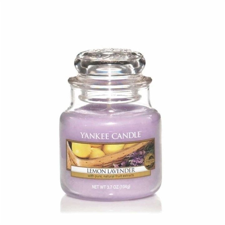 Yankee Candle Classic Small Jar Lemon Lavender 104g i gruppen SKÖNHET & HÄLSA / Doft & Parfym / Övrig doft / Doftljus hos TP E-commerce Nordic AB (A13311)