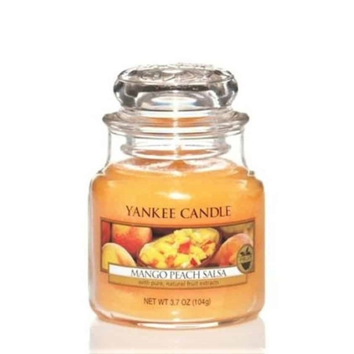 Yankee Candle Classic Small Jar Mango Peach Salsa 104g i gruppen SKÖNHET & HÄLSA / Doft & Parfym / Övrig doft / Doftljus hos TP E-commerce Nordic AB (A13312)