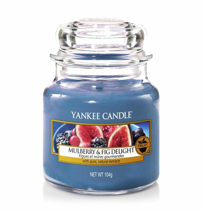 Yankee Candle Classic Small Jar Mulberry & Fig Delight 104g i gruppen SKÖNHET & HÄLSA / Doft & Parfym / Övrig doft / Doftljus hos TP E-commerce Nordic AB (A13313)