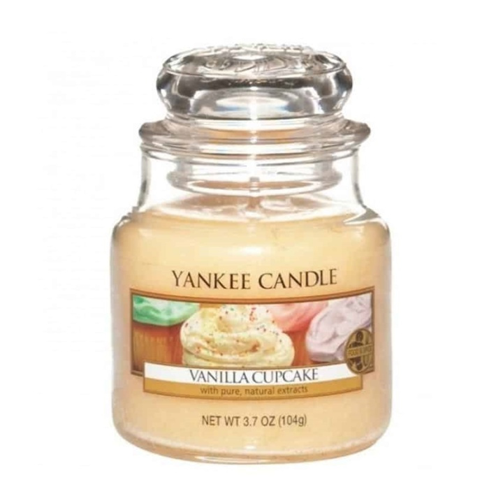 Yankee Candle Classic Small Jar Vanilla Cupcake 104g i gruppen SKÖNHET & HÄLSA / Doft & Parfym / Övrig doft / Doftljus hos TP E-commerce Nordic AB (A13321)