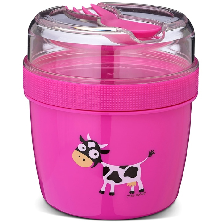 Carl Oscar N\'ice Cup - Matlåda med kylskiva Cerise i gruppen LEKSAKER, BARN- & BABYPRODUKTER / Äta & Dricka / Barnserviser hos TP E-commerce Nordic AB (A13376)