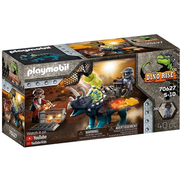 Playmobil Triceratops: Battle for the Le i gruppen LEKSAKER, BARN- & BABYPRODUKTER / Leksaker / Figurer, Miniatyrer & tillbehör hos TP E-commerce Nordic AB (A13552)