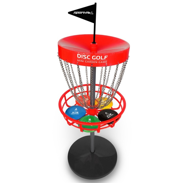 SportMe Discgolf set med korg i gruppen LEKSAKER, BARN- & BABYPRODUKTER / Uteleksaker / Sport & Spel hos TP E-commerce Nordic AB (A13588)