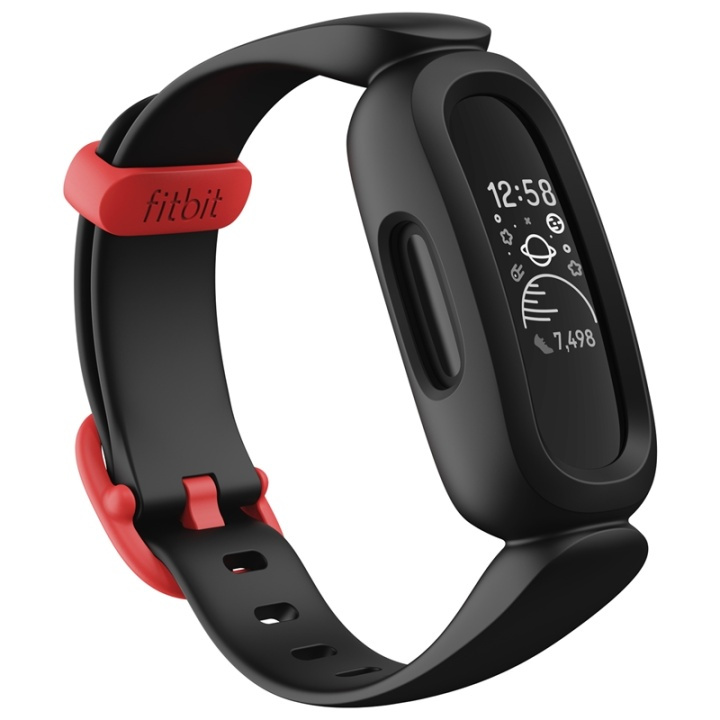 Fitbit Ace 3, Black/Red i gruppen SPORT, FRITID & HOBBY / Smartwatch & Aktivitetsarmband / Aktivitetsarmband hos TP E-commerce Nordic AB (A13647)