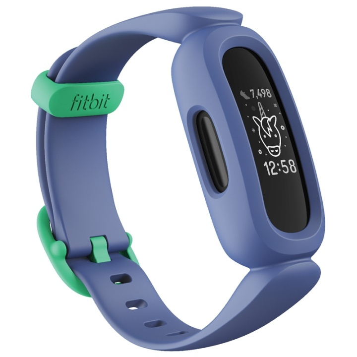 Fitbit Ace 3, Blue/Green i gruppen SPORT, FRITID & HOBBY / Smartwatch & Aktivitetsarmband / Aktivitetsarmband hos TP E-commerce Nordic AB (A13648)