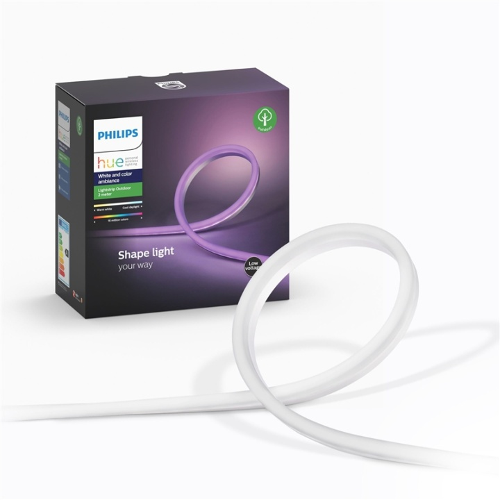 Philips Hue Lightstrip Outdoor 2m Color/White Ambianc i gruppen HEM, HUSHÅLL & TRÄDGÅRD / Smarta hem / Smart belysning hos TP E-commerce Nordic AB (A13837)