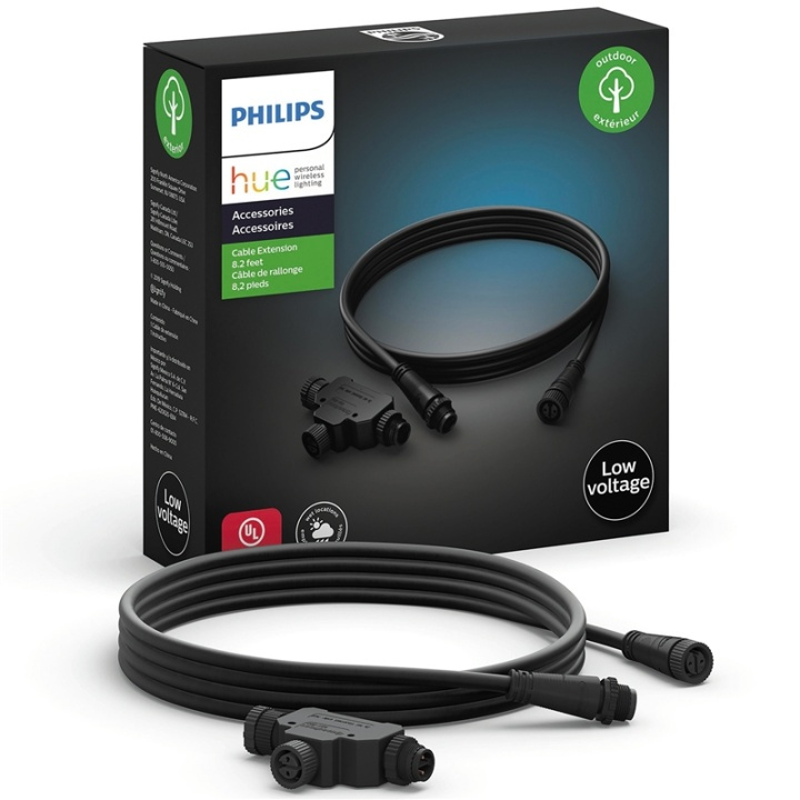 Philips Hue Outdoor T-koppling + 2,5m kabel i gruppen HEM, HUSHÅLL & TRÄDGÅRD / Smarta hem / Smart belysning hos TP E-commerce Nordic AB (A13846)