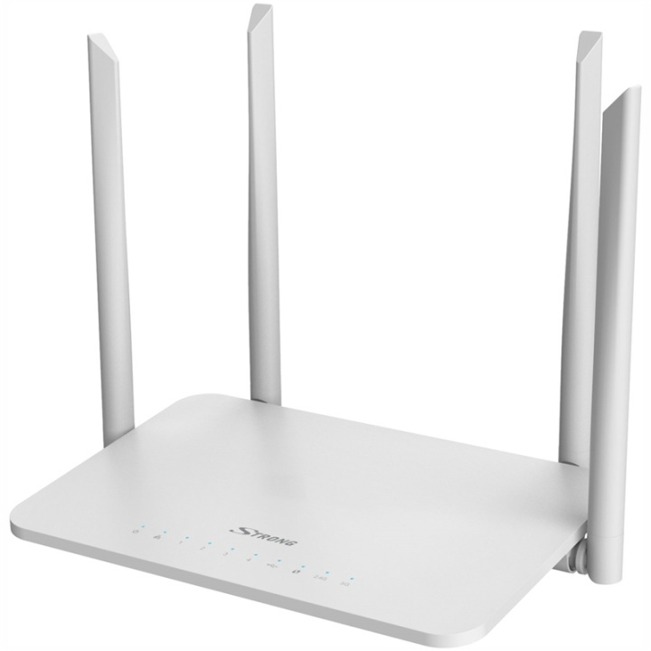 Strong Dualband Wifi-router 1200Mbit 4x Gigabit LAN i gruppen DATORER & KRINGUTRUSTNING / Nätverk / Routrar hos TP E-commerce Nordic AB (A13869)