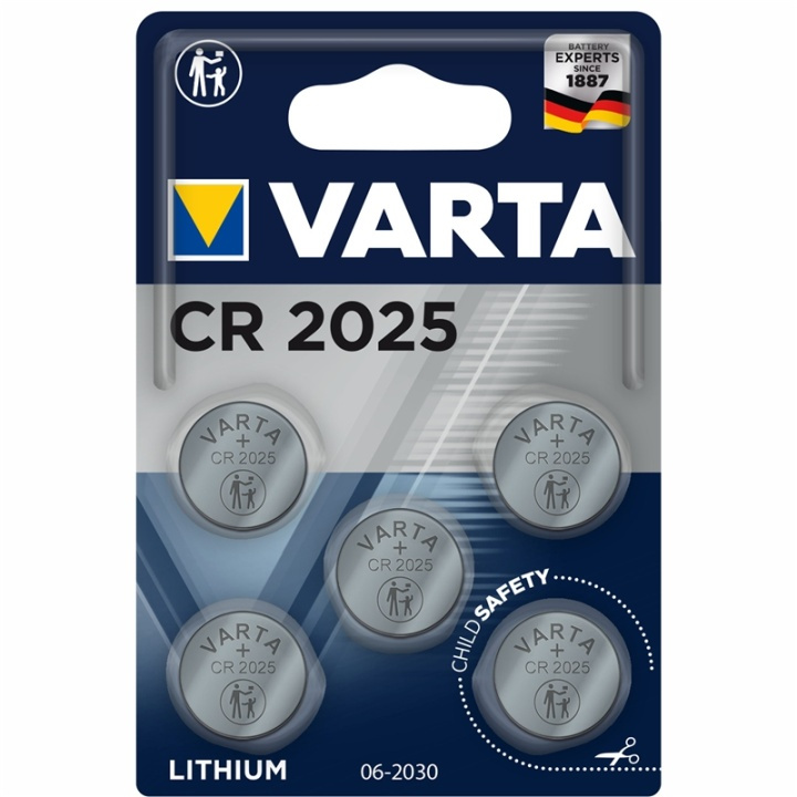Varta CR2025 3V Lithium Knappcellsba i gruppen HEMELEKTRONIK / Batterier & Laddare / Batterier / Knappcell hos TP E-commerce Nordic AB (A13889)