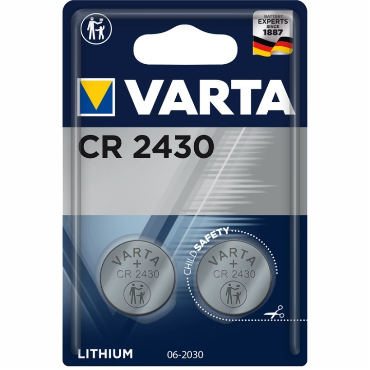 Varta CR2430 3V Lithium Knappcellsba i gruppen HEMELEKTRONIK / Batterier & Laddare / Batterier / Knappcell hos TP E-commerce Nordic AB (A13892)