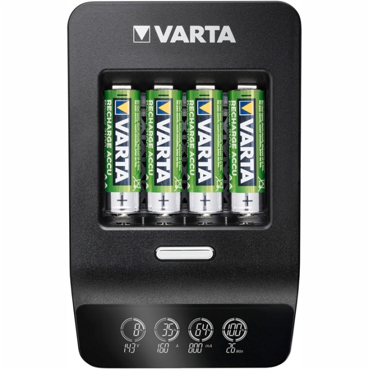Varta LCD Ultra Fast Charger AA/AAA inkl 4xAA i gruppen HEMELEKTRONIK / Batterier & Laddare / Batteriladdare hos TP E-commerce Nordic AB (A13896)
