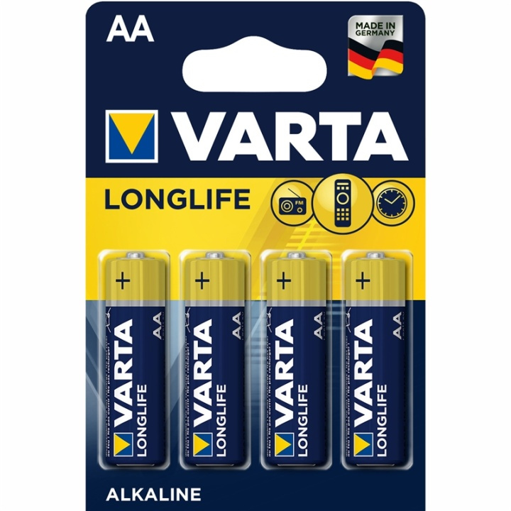Varta Longlife AA / LR6 Batteri 4-pa i gruppen HEMELEKTRONIK / Batterier & Laddare / Batterier / AA hos TP E-commerce Nordic AB (A13900)