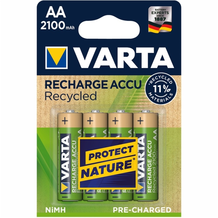 VARTA Batteri AA 4 st 2100 mAh - Uppladdningsbara i gruppen HEMELEKTRONIK / Batterier & Laddare / Laddningsbara batterier / AA hos TP E-commerce Nordic AB (A13912)