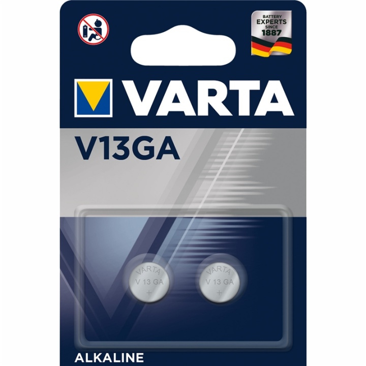 Varta V13GA / LR44 1,5V Batteri 2-pa i gruppen HEMELEKTRONIK / Batterier & Laddare / Batterier / Knappcell hos TP E-commerce Nordic AB (A13913)